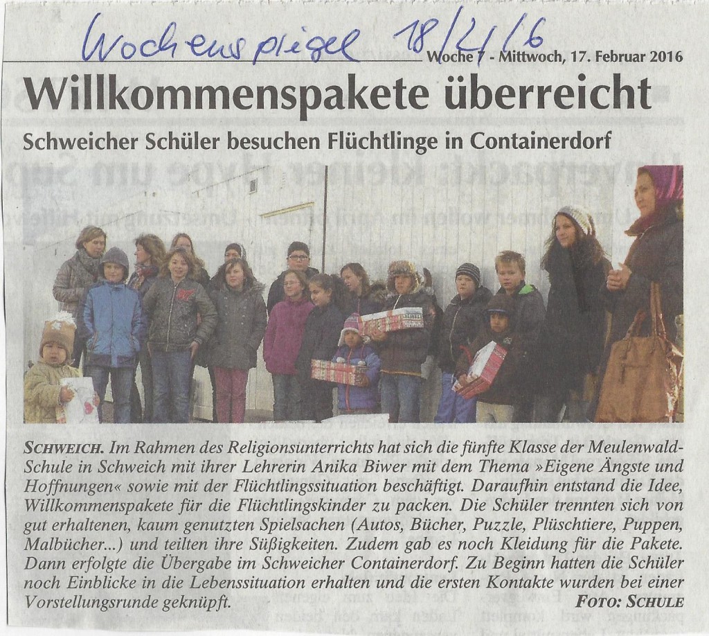 Willkommenspake 2