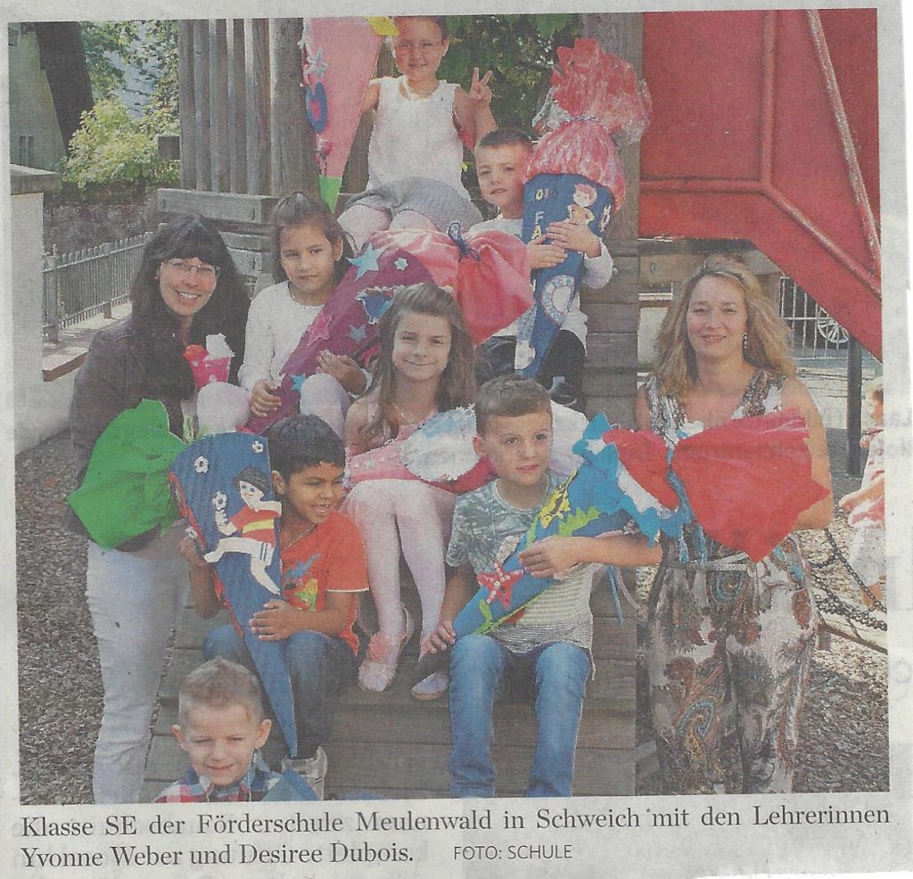 Einschulung 2016 Zeitungsbild 2